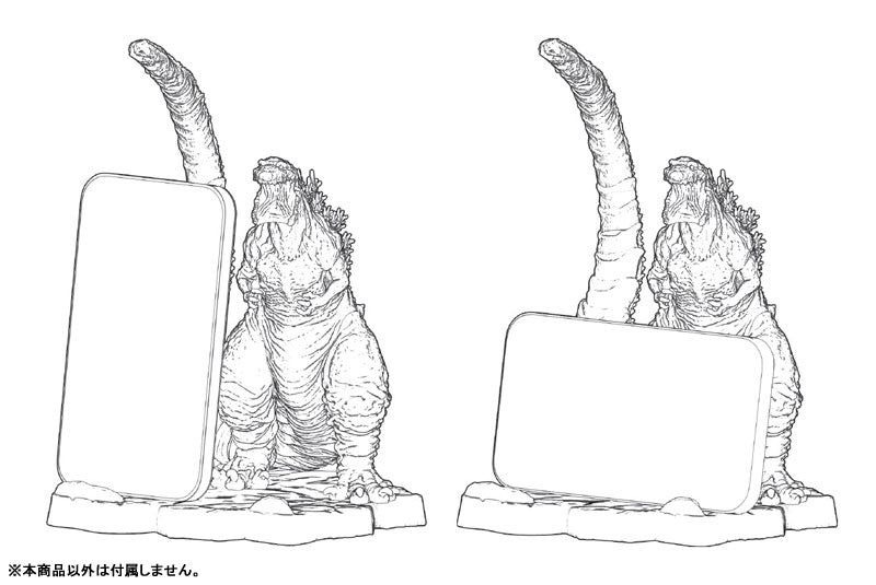 シン・ゴジラ DESKTOP MONSTER ゴジラ(2016) モバイルスタンド 熱線放射 Ver.