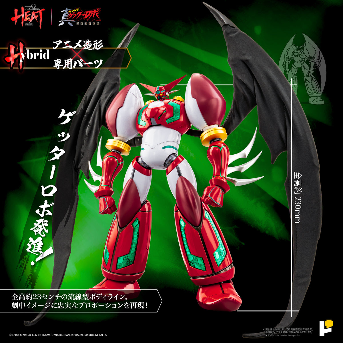 POSE＋METAL HEAT 真ゲッターロボ 世界最後の日 真ゲッター1 DXセット