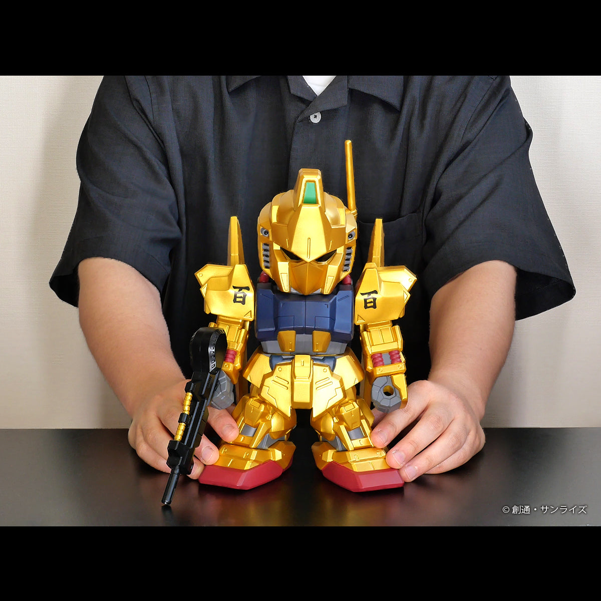 점보 소프트 비닐 그림 SD MSN-00100 SD Hyakushiki Limited Gold 버전