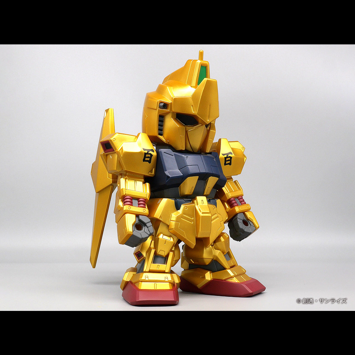 점보 소프트 비닐 그림 SD MSN-00100 SD Hyakushiki Limited Gold 버전