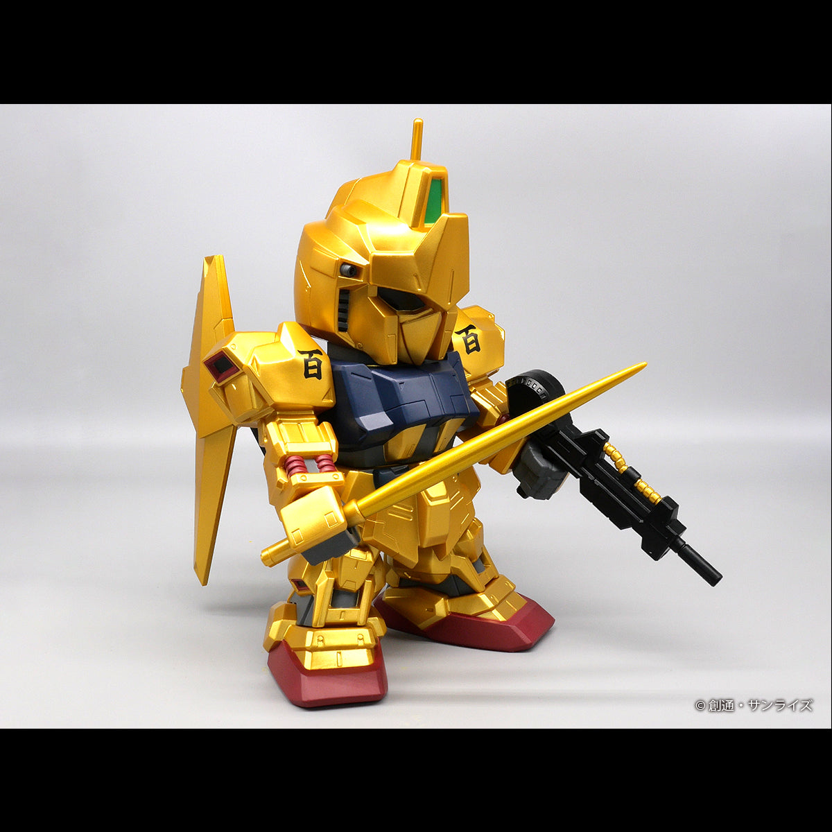 점보 소프트 비닐 그림 SD MSN-00100 SD Hyakushiki Limited Gold 버전