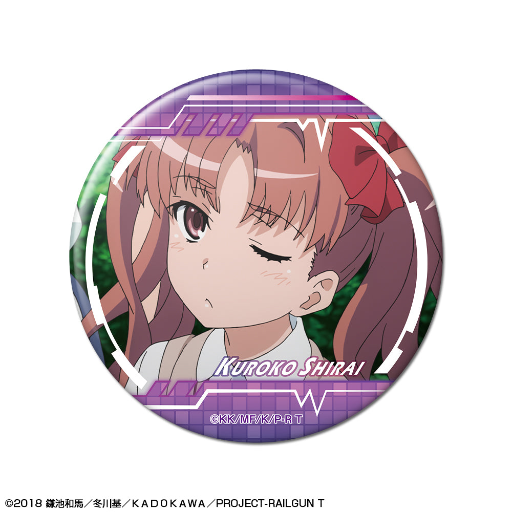 とある科学の超電磁砲T 缶バッジ デザイン06（白井黒子/B）