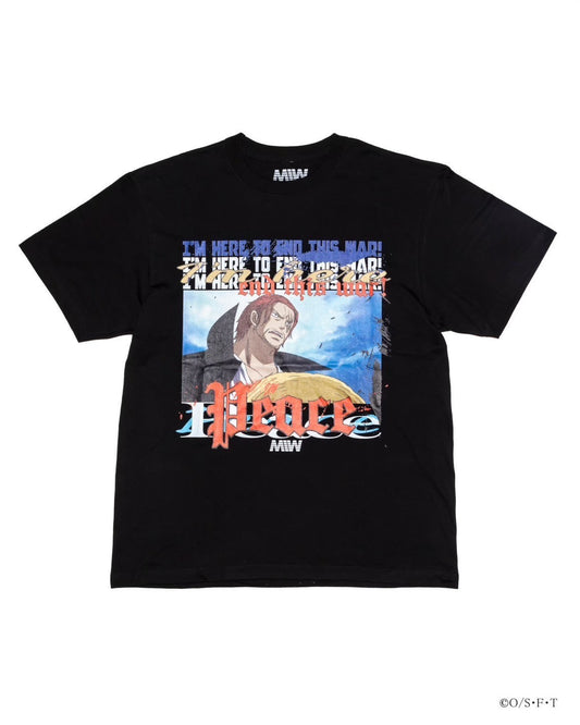 crew neck tee（Peace） black