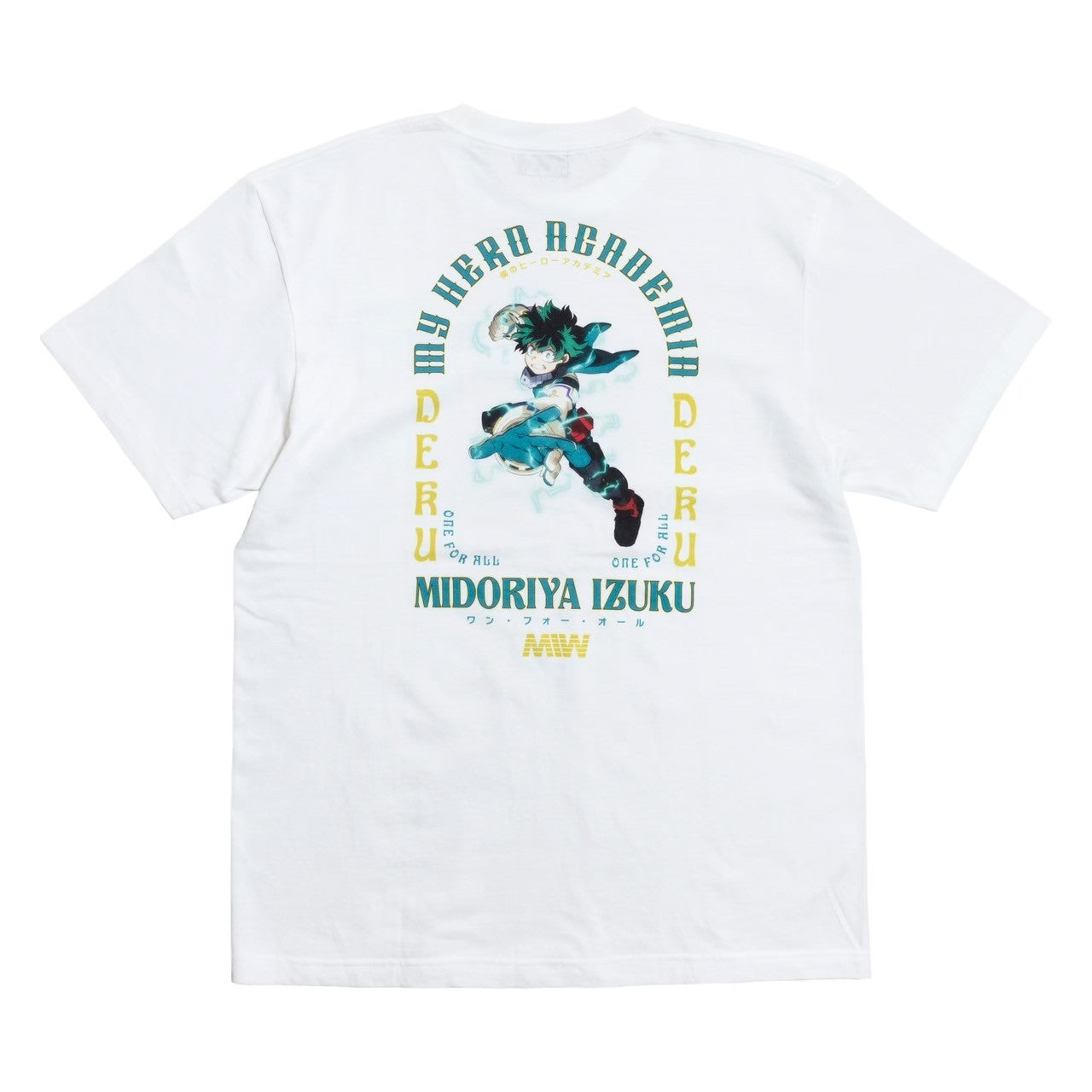 MIW 크루넥 Tee（MIDORIYA IZUKU） 화이트