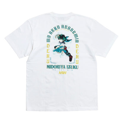 MIW crew neck Tee（MIDORIYA IZUKU） white