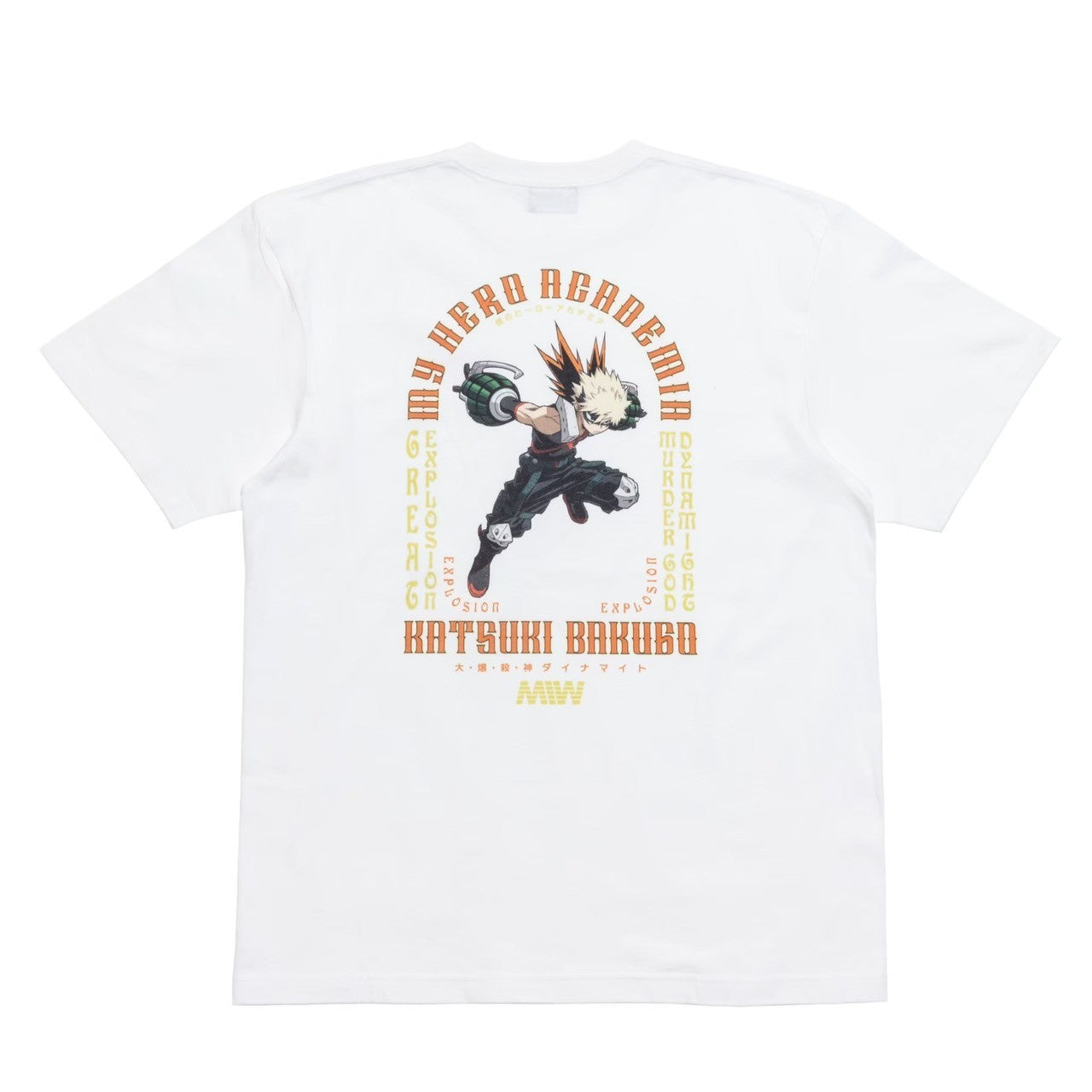 MIW crew neck Tee（KATSUKI BAKUGO） white