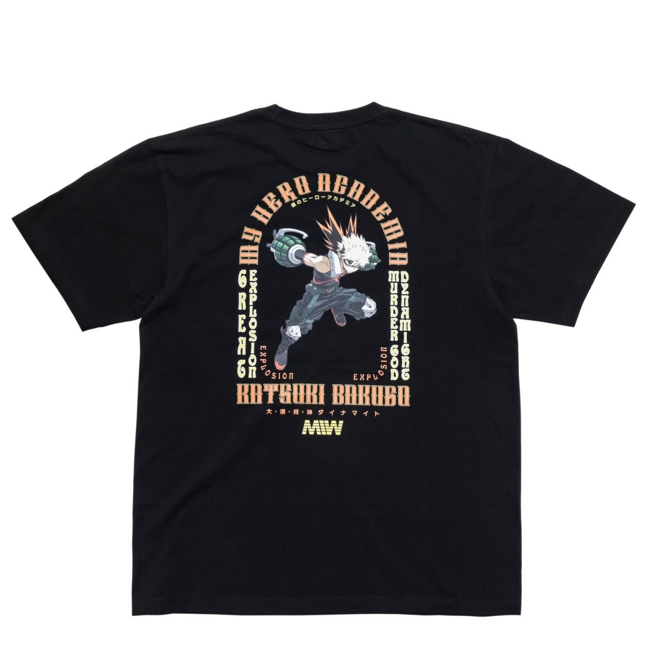 MIW crew neck Tee（KATSUKI BAKUGO） black