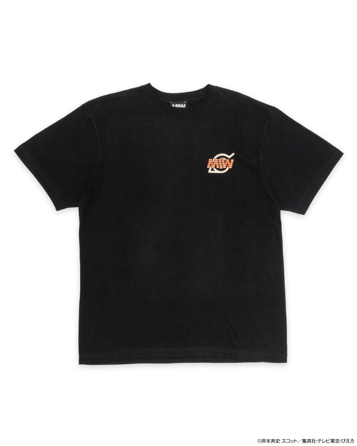 Crew Neck T-Shirt (Arch Logo) Naruto Black