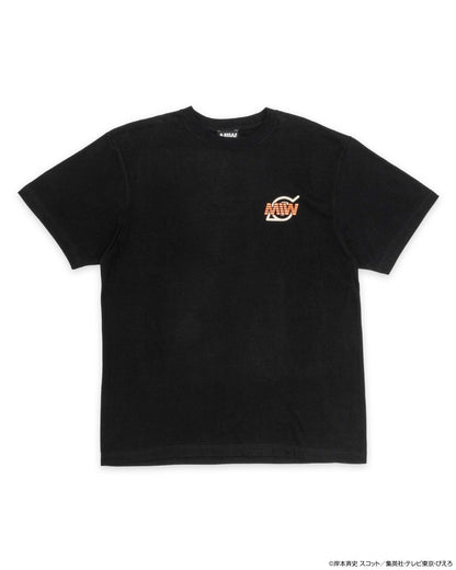 crew neck tee（arch logo）NARUTO black