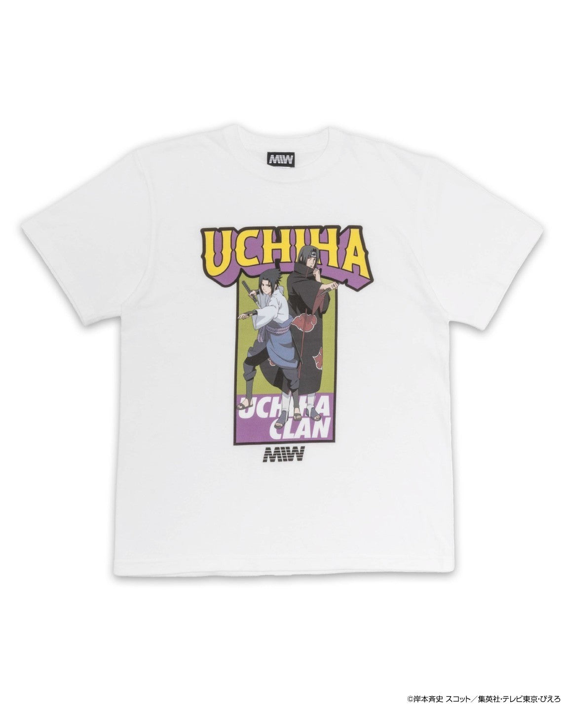 CREW NECK TEE（UCHIHA) WHITE