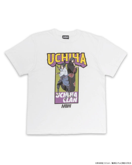 crew neck tee（UCHIHA) white