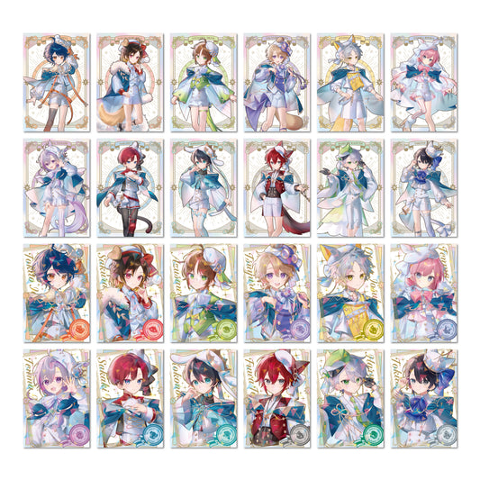 Clock over ORQUESTA 3rd anniversary trading illustration card (2 cards)