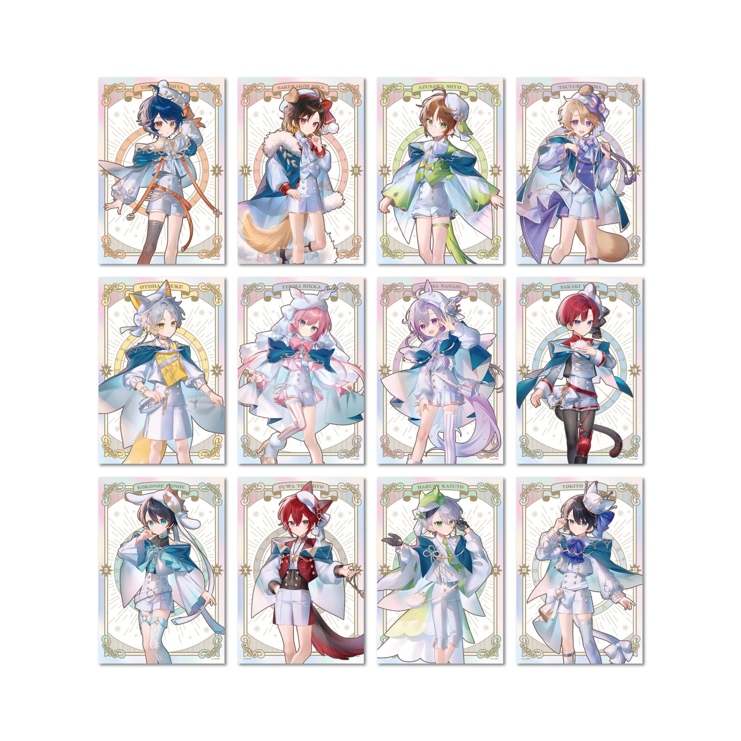 Clock over ORQUESTA 3rd anniversary trading illustration card (2 cards)