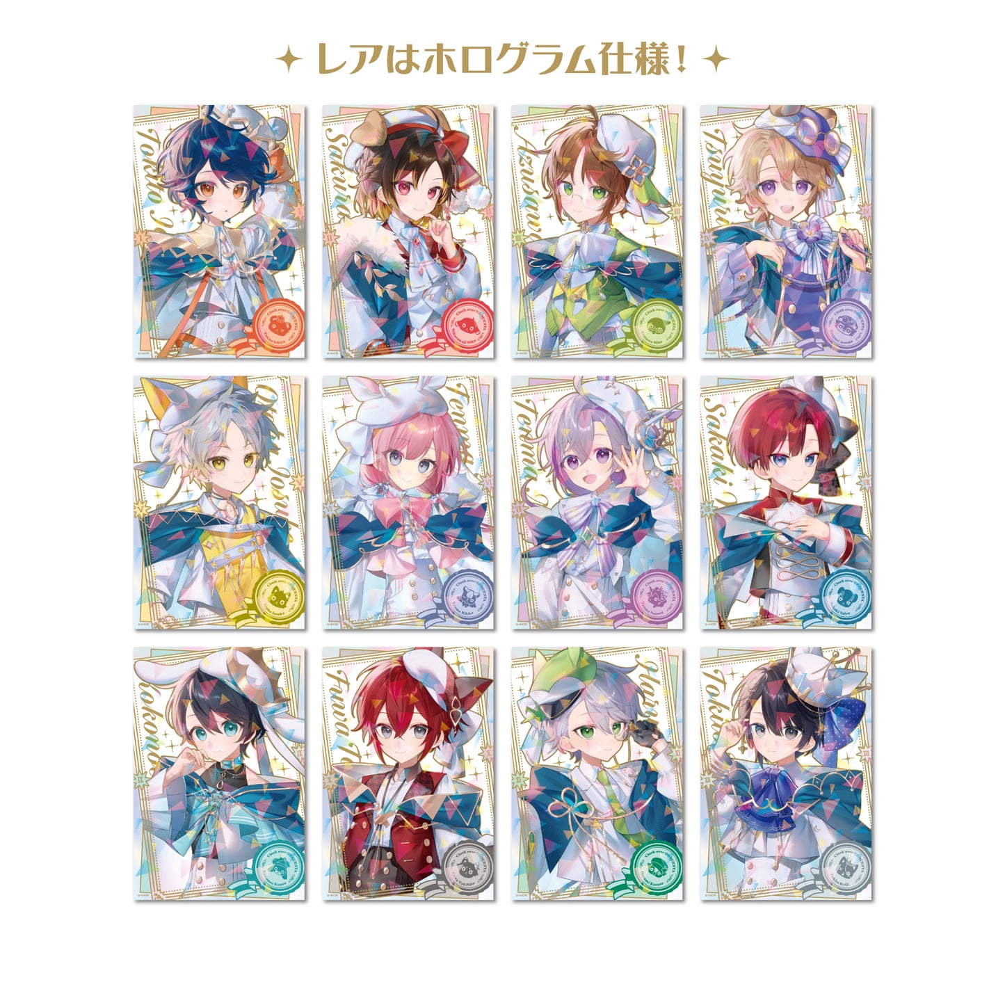 Clock over ORQUESTA 3rd anniversary trading illustration card (2 cards)