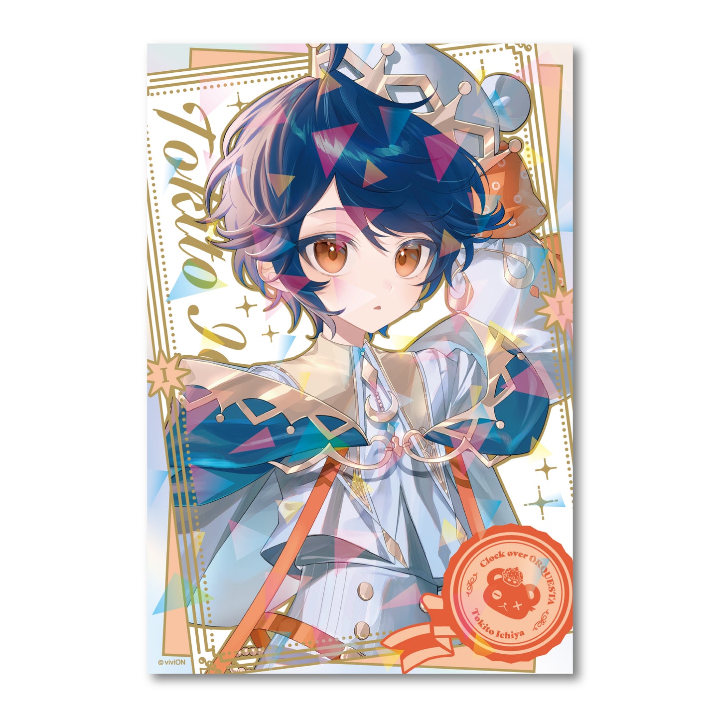 Clock over ORQUESTA 3rd anniversary trading illustration card (2 cards)