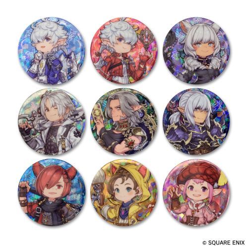 Final Fantasy XIV Character Can Badges 9 pieces in a box – viviON BLUE