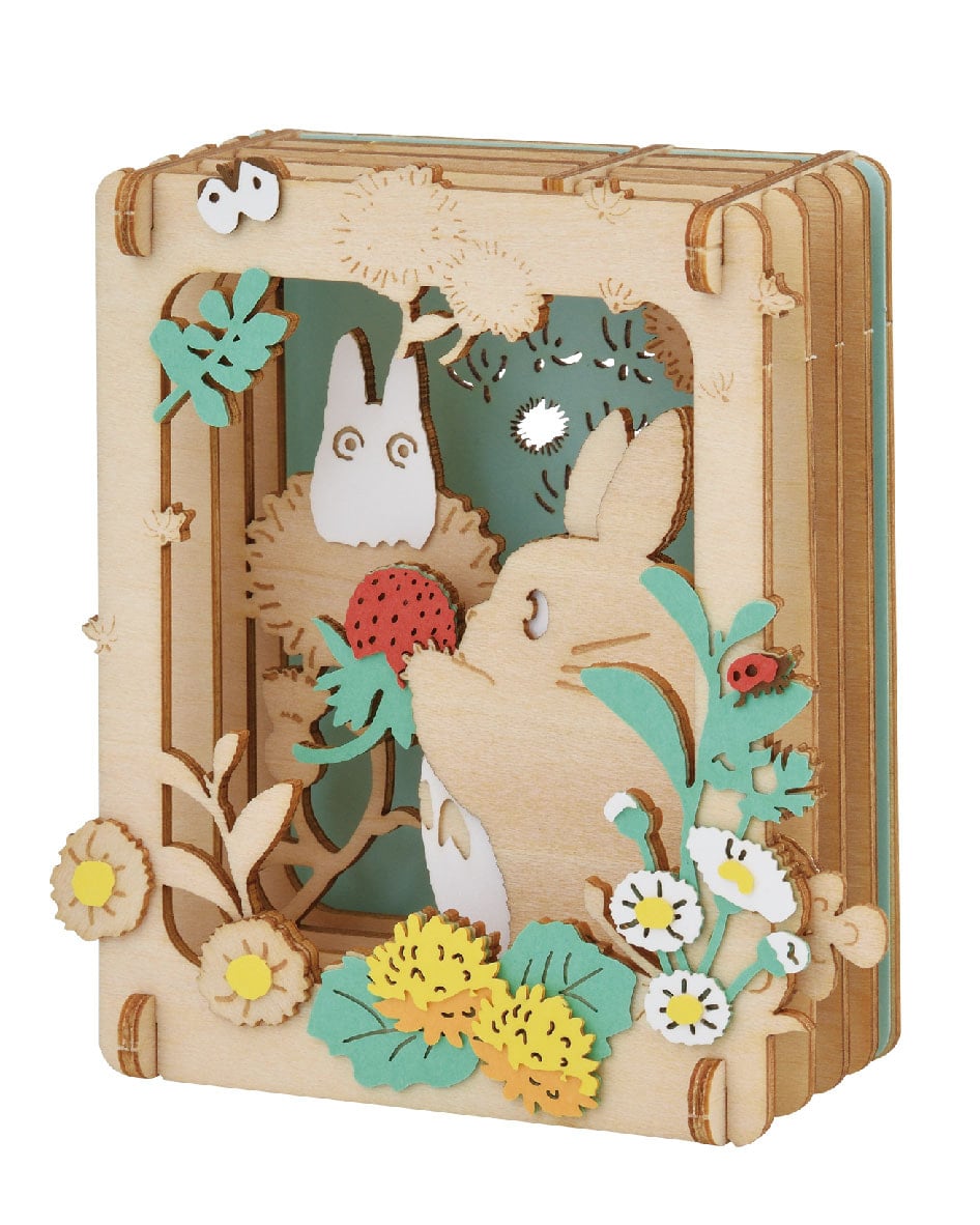 PAPER THEATER wood style My Neighbor Totoro, picking raspberries PT-W16