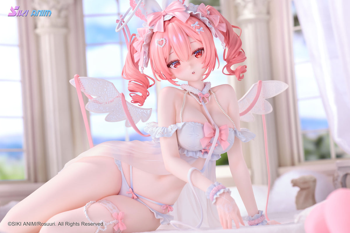 흰 토끼 Rosu 천사 Ver. Illustrated by Rosuuri 1/4 완성품 피규어