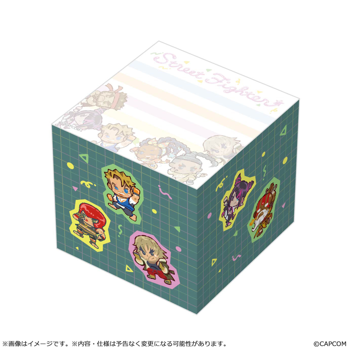 ストリートファイター6 ブロックメモ デフォルメスタイル