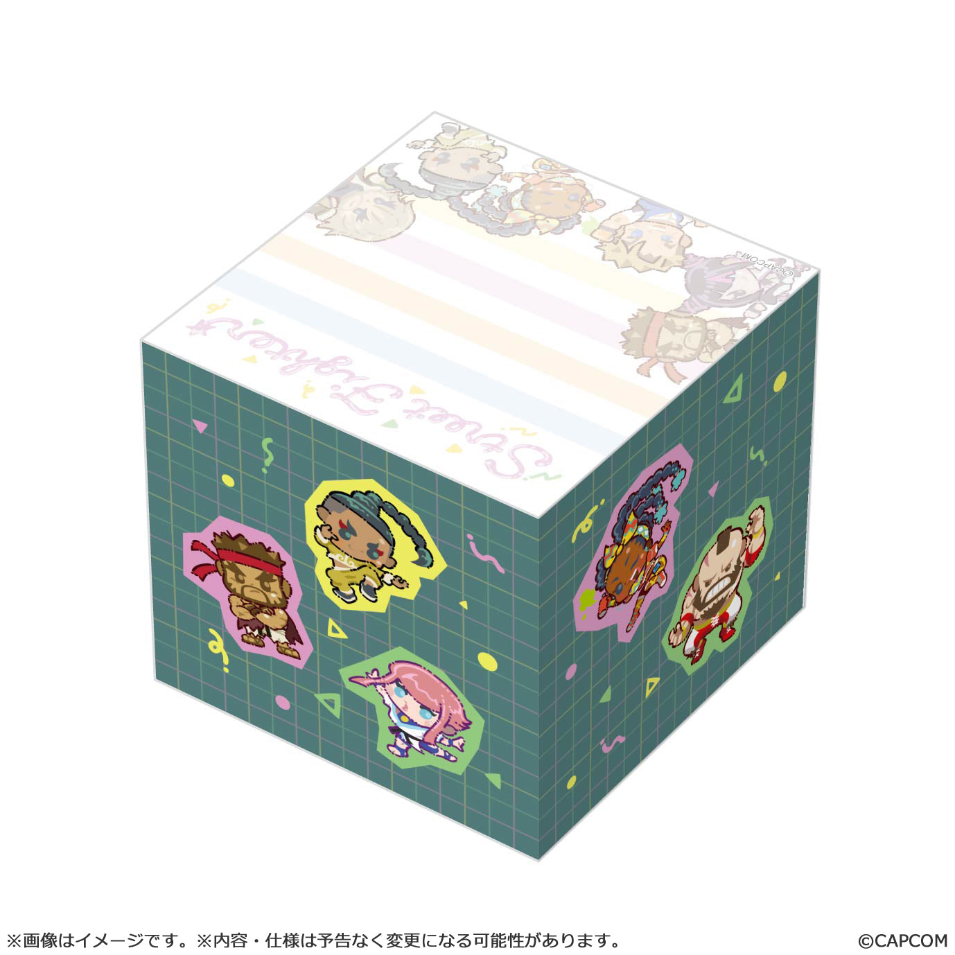 ストリートファイター6 ブロックメモ デフォルメスタイル