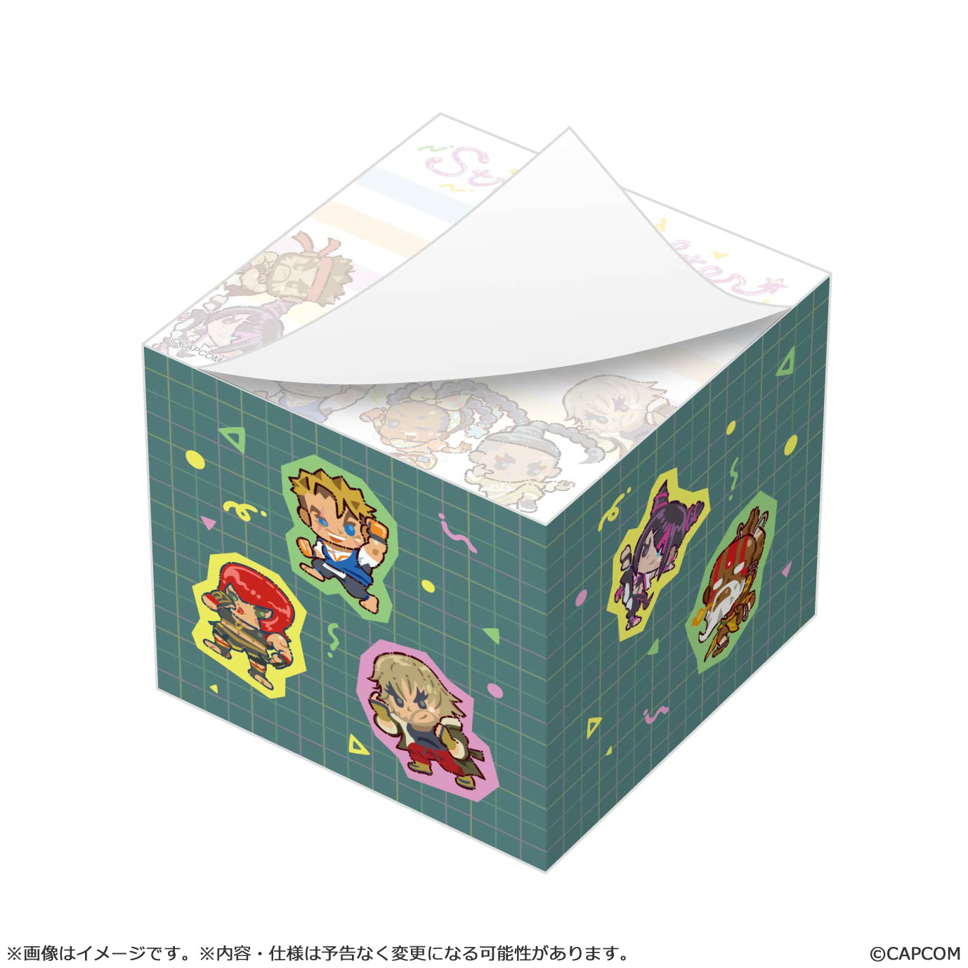 ストリートファイター6 ブロックメモ デフォルメスタイル
