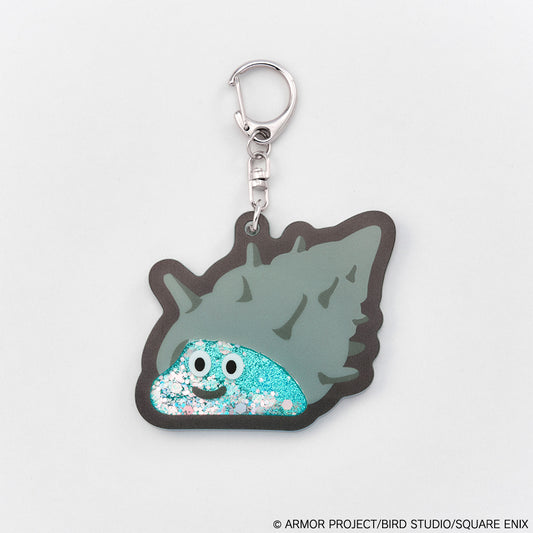 Smile slime sparkles with glitter! key chain marine slime