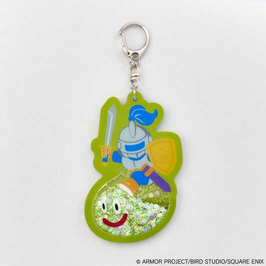 Smile slime sparkles with glitter! keychain slime night