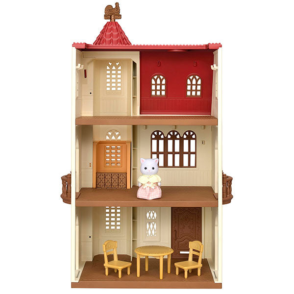 带有红色屋顶和电梯的西尔凡尼亚房屋 Ha-49。