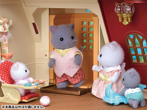带有红色屋顶和电梯的西尔凡尼亚房屋 Ha-49。