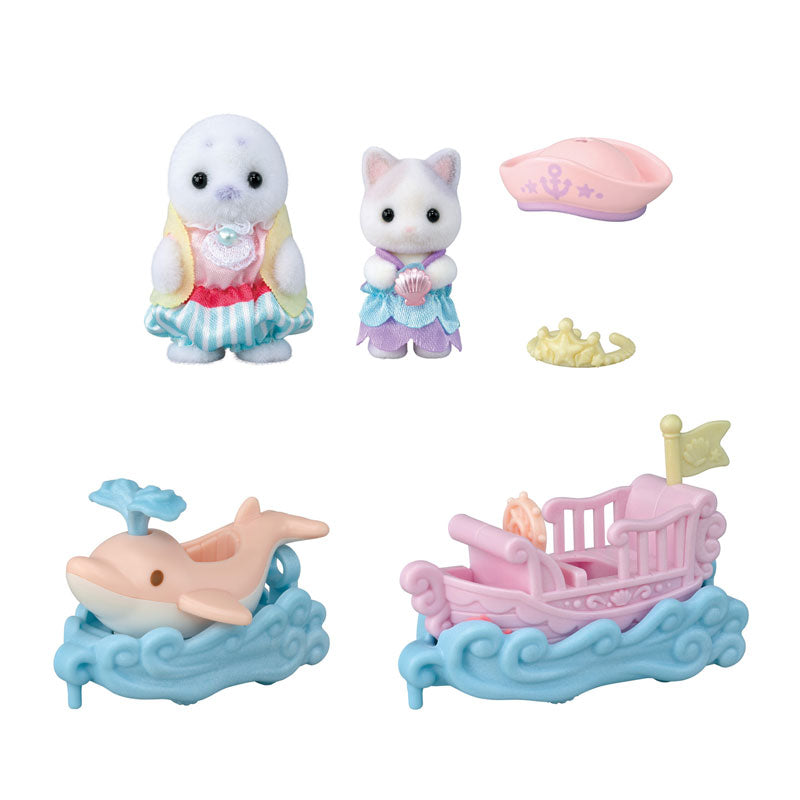Sylvanian Yuenchi Cargo Set -Boat/Dolphin- Ko-80