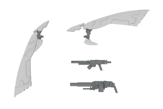 5inch Mechanism 拡張セットA  装甲歩兵用[エンジェルウイング＆M51グレネード＆DSG12SMG］1/48