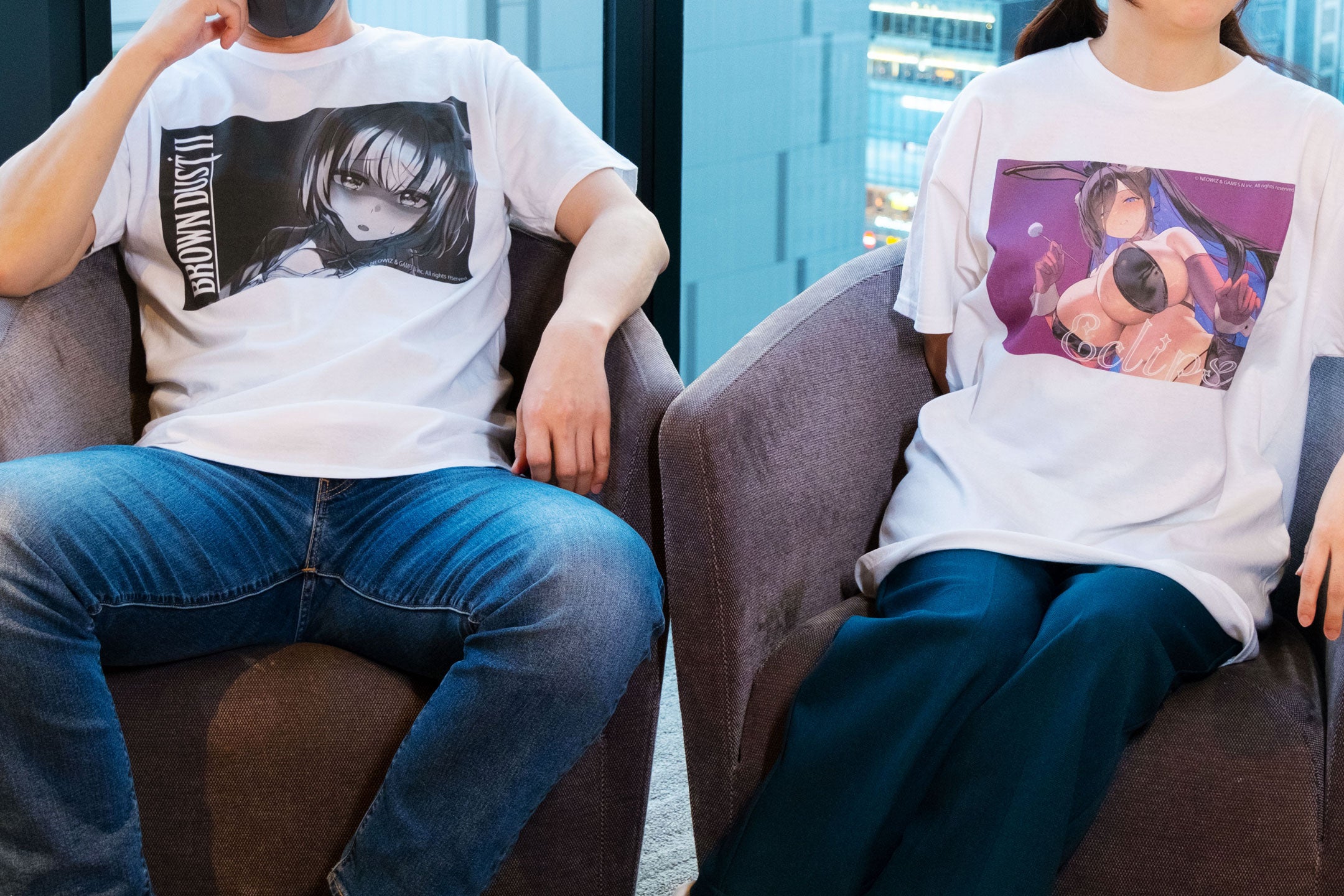ブラウンダスト2 限定描き下ろし Tシャツ ユースティア【viviON BLUE限定】