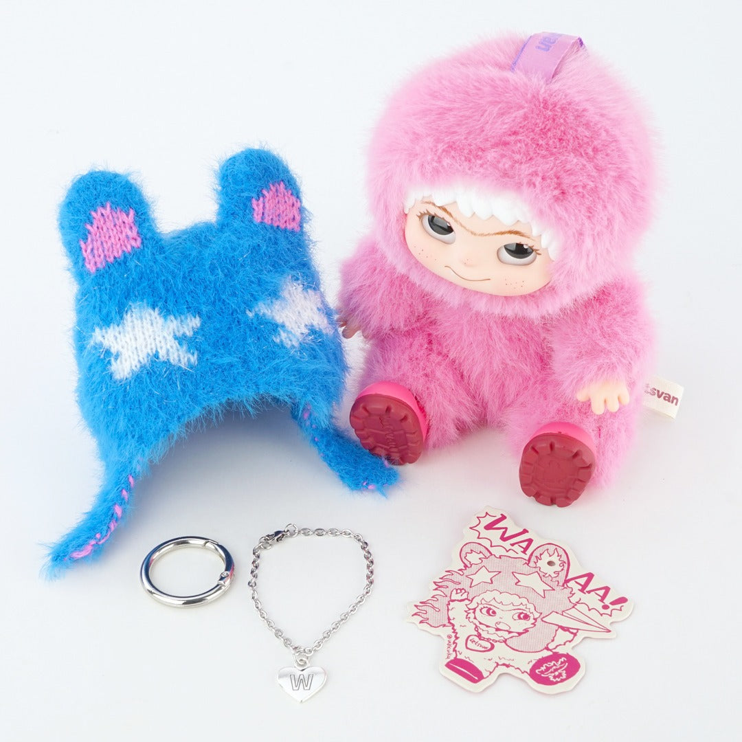 WAKUKU(와쿠쿠) 트레이딩 마스코트 시리즈 FUZZY TRENDY FUN PARTY