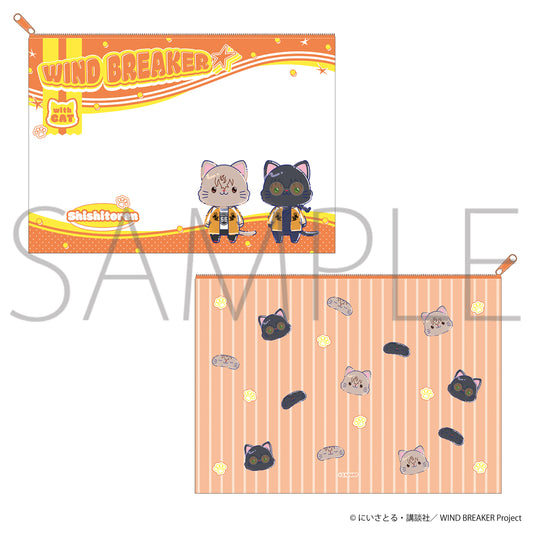 WIND BREAKER withCAT illustration Ver. クリアポーチ 獅子頭連