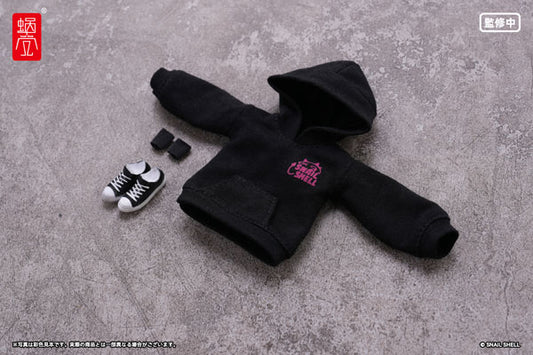 Snail Shell Studio "Devil's Whispers" Series Printed Hoodie Set Black (for Dolls)
