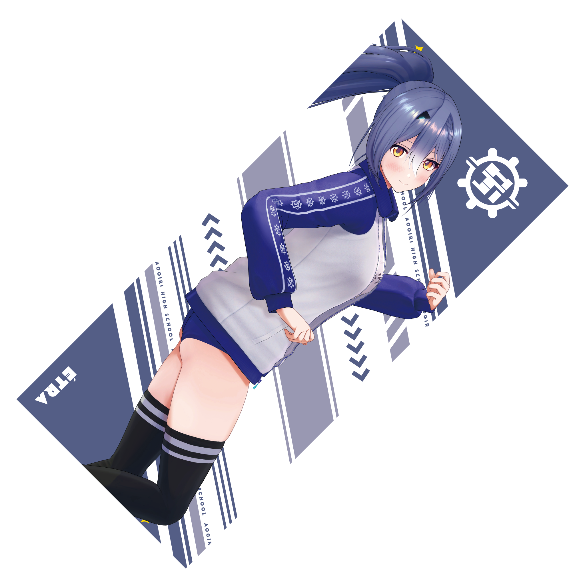 あおぎり高校 フェイスタオル エトラ – viviON BLUE