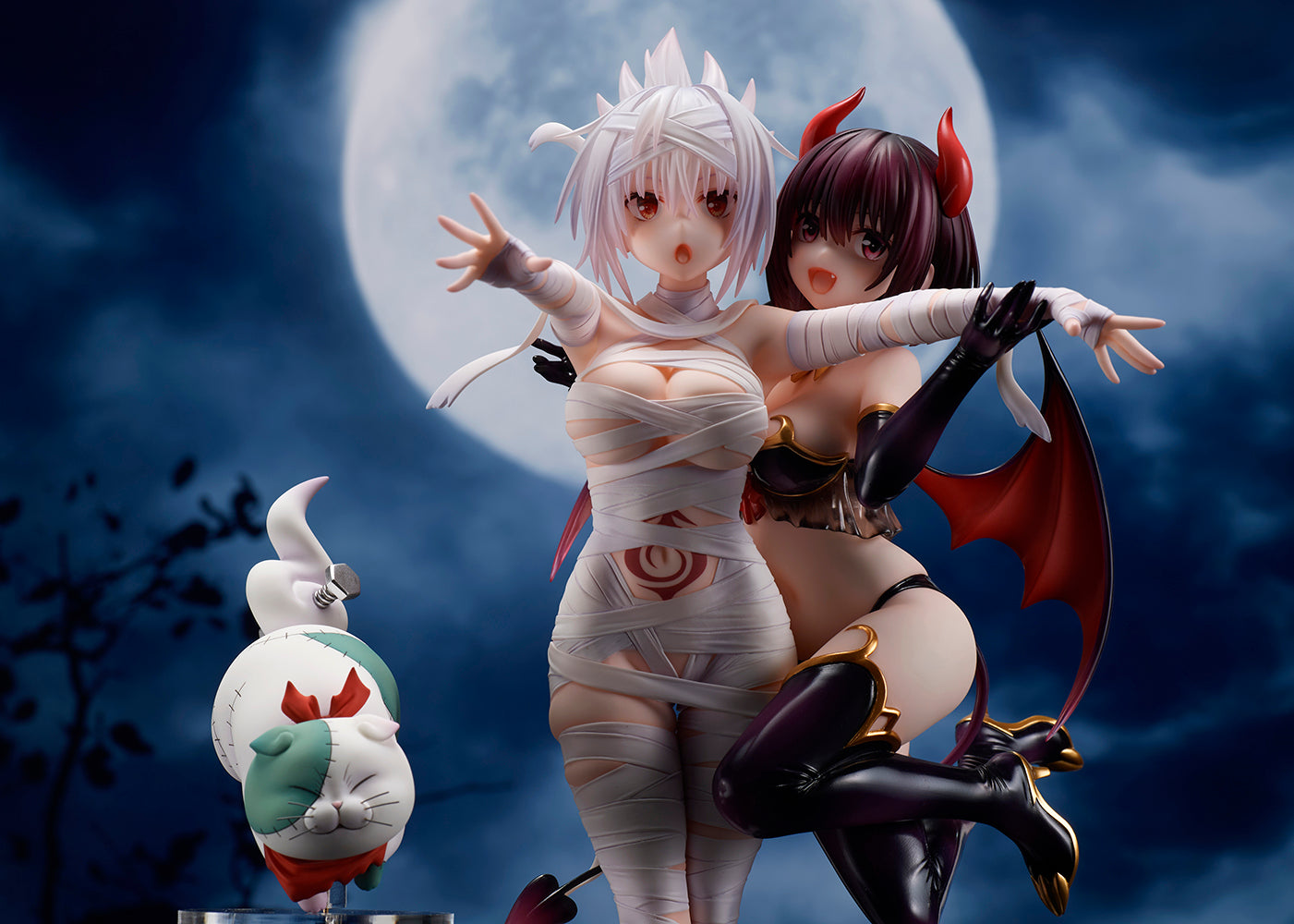 あやかしトライアングル 風巻祭里＆花奏すず＆シロガネ 完成品フィギュア[フレア] あやかしトライアングル 風巻祭里＆花奏すず＆シロガネ – viviON BLUE