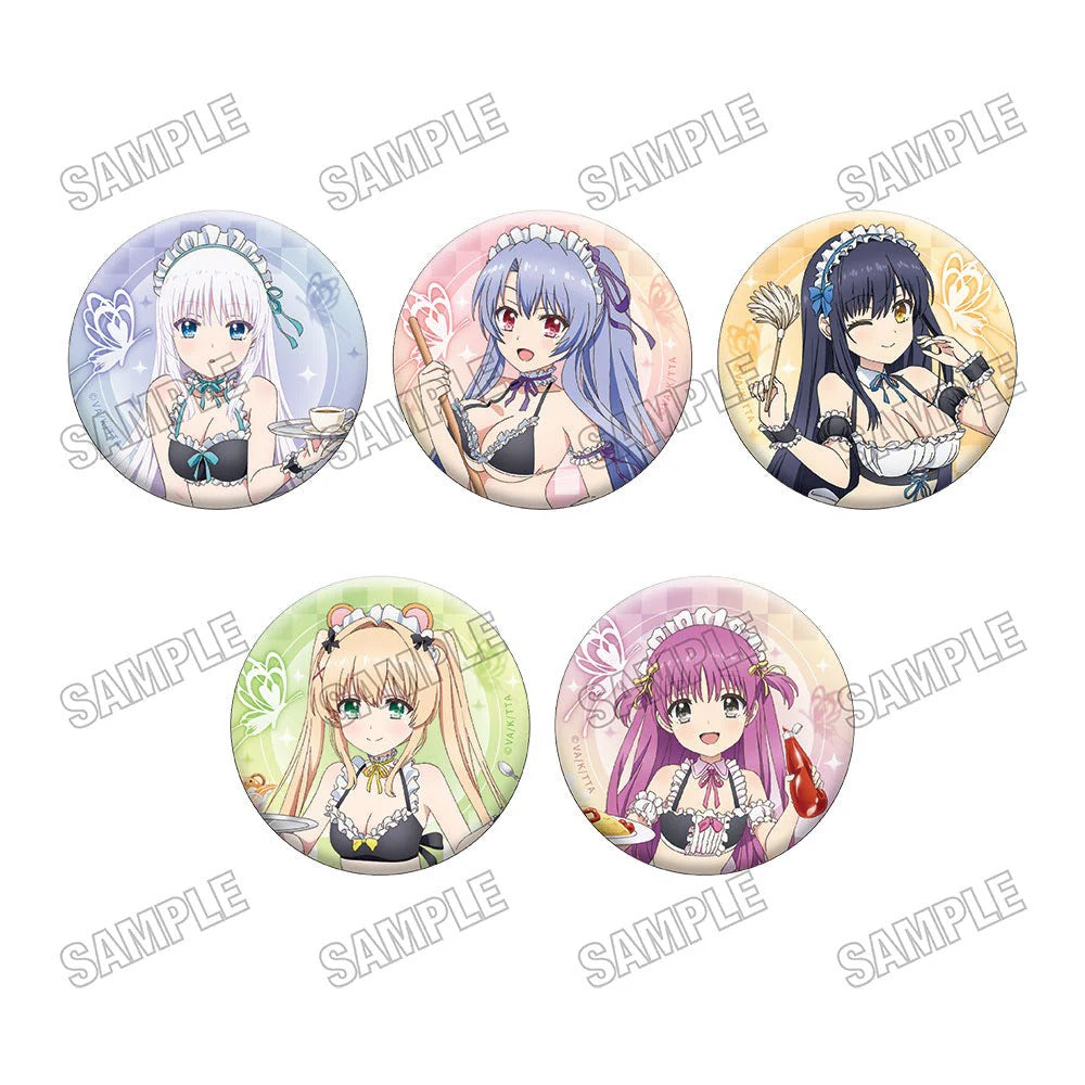 A collection of 5-pack can badges drawn by the TV anime "Summer Pockets"