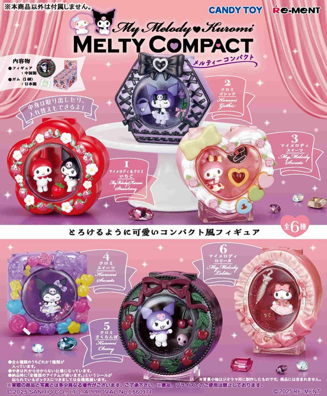 【単品・BOX】マイメロディ♡クロミ MELTY COMPACT