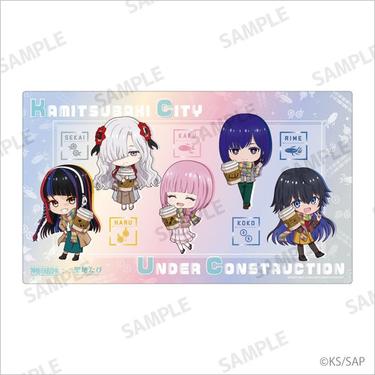 Kamitsubaki City Under Construction Multi-purpose Rubber Mat (Chibi)