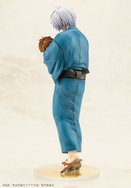 Kitaro's father & baby Kitaro in the movie "The Birth of Kitaro: A Gegege Mystery