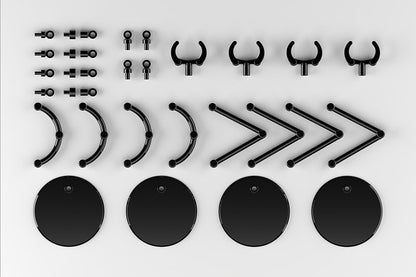 THE シンプルスタンドmini ×4 BLACK【小型フィギュア＆ディフォルメフィギュア用】