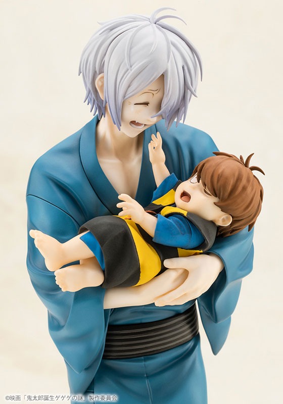 Kitaro's father & baby Kitaro in the movie "The Birth of Kitaro: A Gegege Mystery