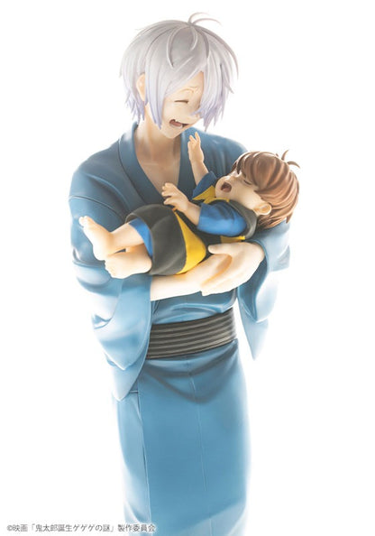 Kitaro's father & baby Kitaro in the movie "The Birth of Kitaro: A Gegege Mystery