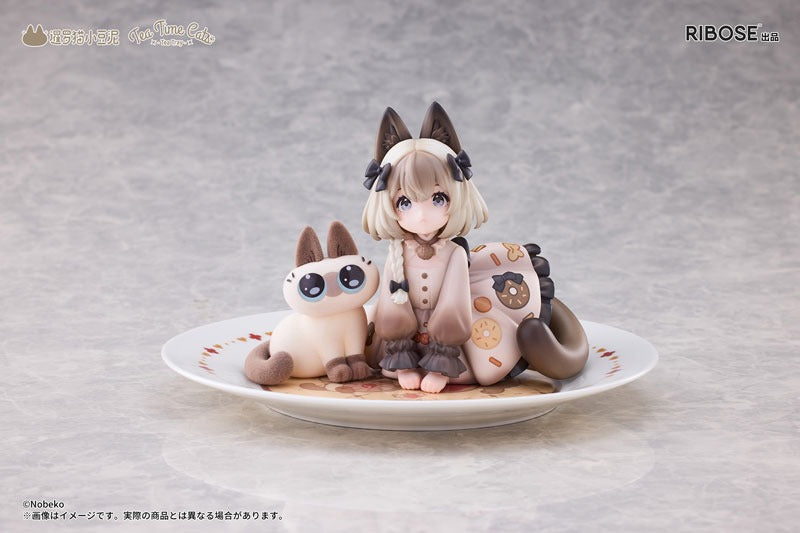 DLC Series Tea Time Cats × Nobeko Azukisan Siamese Cat Figure Limited Set
