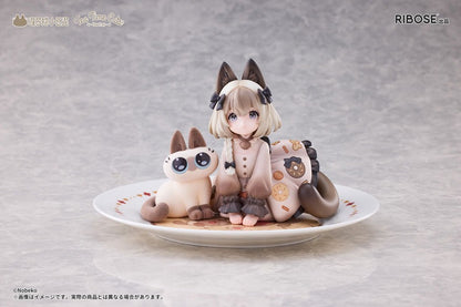 DLC Series Tea Time Cats × Nobeko Azukisan Siamese Cat Figure Limited Set