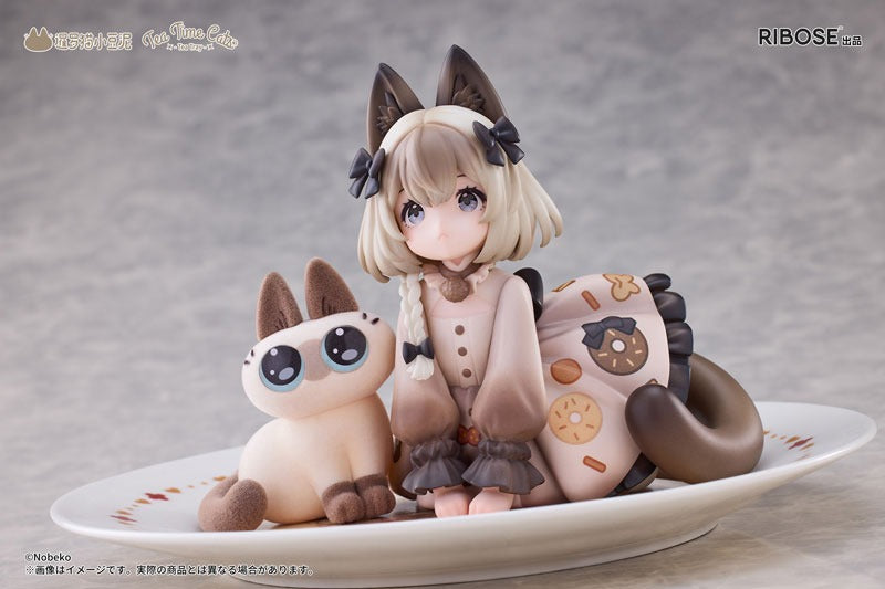 DLC Series Tea Time Cats × Nobeko Azukisan Siamese Cat Figure Limited Set