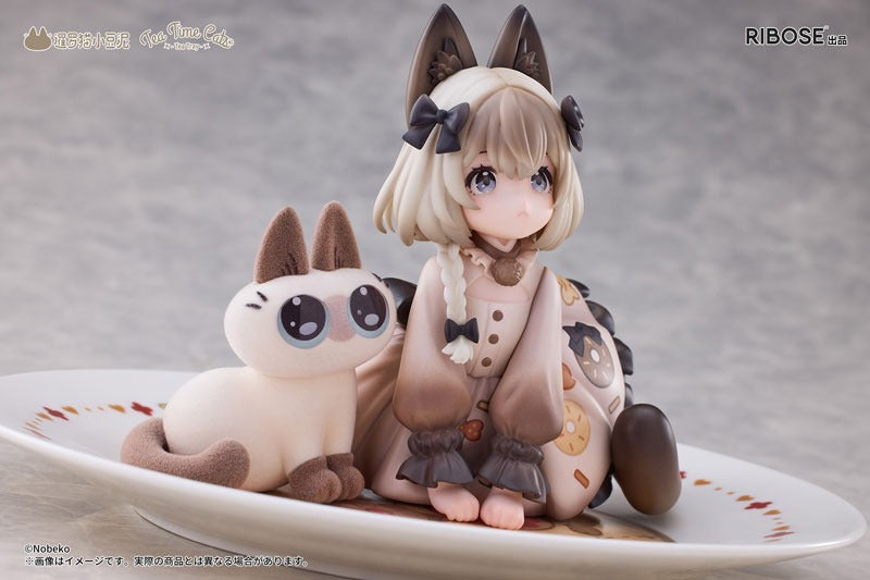 DLC Series Tea Time Cats × Nobeko Azukisan Siamese Cat Figure Limited Set