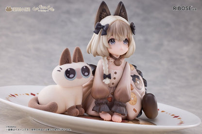 DLC Series Tea Time Cats × Nobeko Azukisan Siamese Cat Figure Limited Set