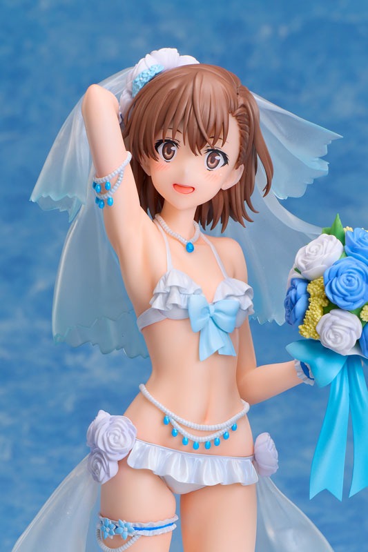 とある科学の超電磁砲T 御坂美琴 ウェディング水着 Ver. 1/7 – viviON BLUE